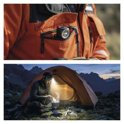 Dimmable rechargeable LED headlamp/800 mAh 3,7V