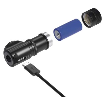 Dimmable rechargeable LED headlamp/800 mAh 3,7V