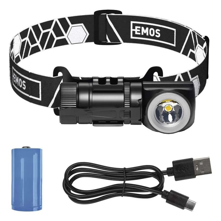 Dimmable rechargeable LED headlamp/800 mAh 3,7V