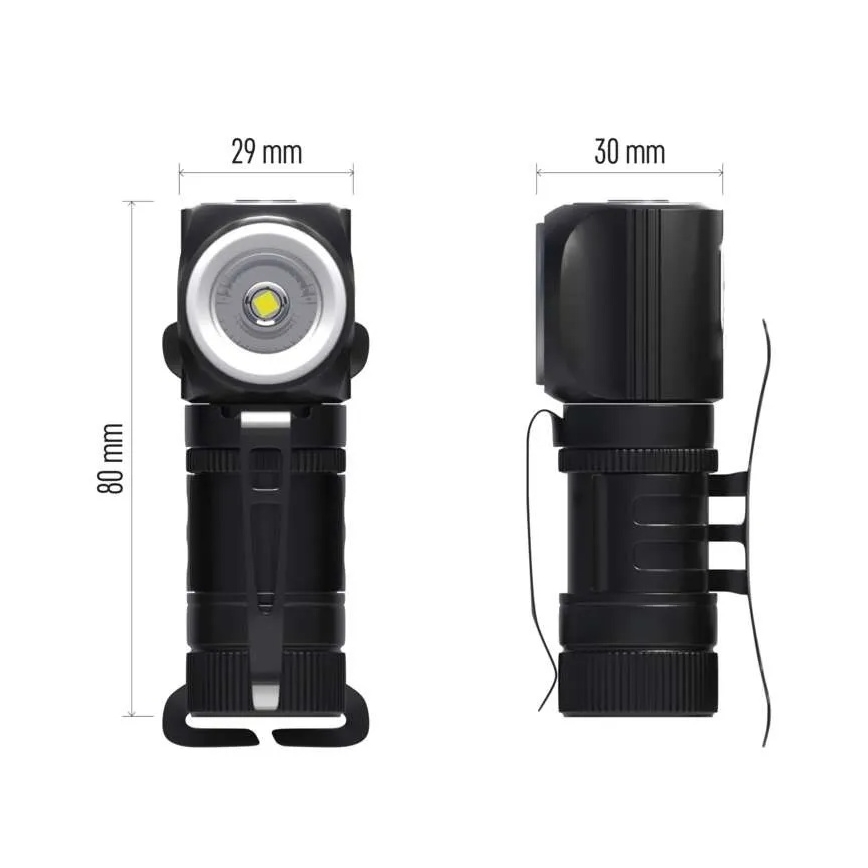 Dimmable rechargeable LED headlamp/800 mAh 3,7V