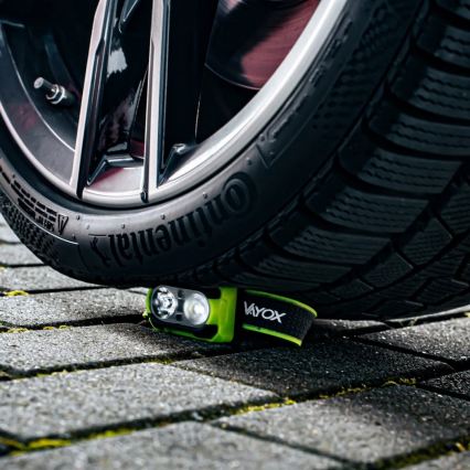 Dimmable Rechargeable LED Headlamp with Sensor and Red Light LED/10W/5V/3xAAA IP44 600 lm 1200 mAh