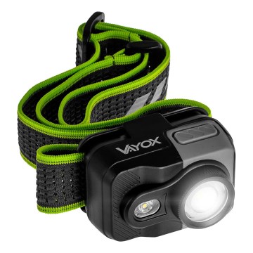 Dimmable Rechargeable LED Headlamp LED/10W/5V/3xAAA IP66 800 lm 1000 mAh