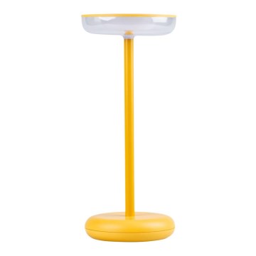 Dimmable rechargeable LED lamp FLUXY LED/1.7W/1800 mAh IP44 yellow