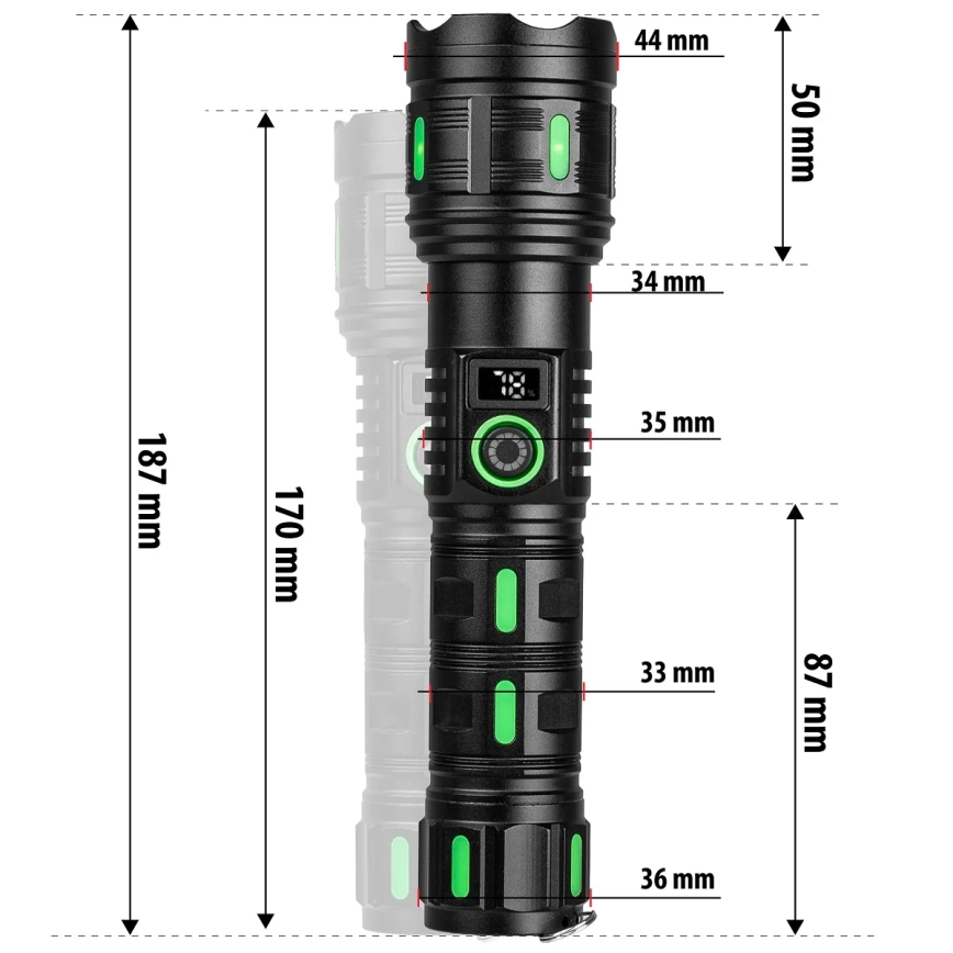 Dimmable LED Rechargeable Lantern with Power Bank Function LED/20W/5V IP44 1200 lm 5000 mAh