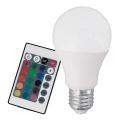 Dimmable RGB LED bulb A60 E27/6W/230V 3000K - Eglo