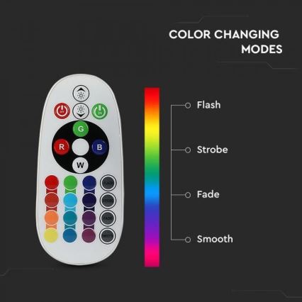 Dimmable RGB LED Bulb E14/3,5W/230V 6400K + Remote Control
