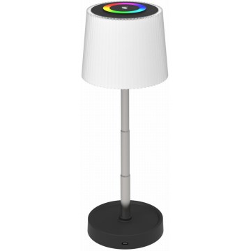 Dimmable RGBW LED Touch Outdoor Rechargeable Table Lamp LED/2W/5V IP44 1200 mAh Gray