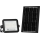 Dimmable Solar LED Floodlight, 50W, 3.2V, 2000-8000K, IP65, 3800 mAh, black + remote control
