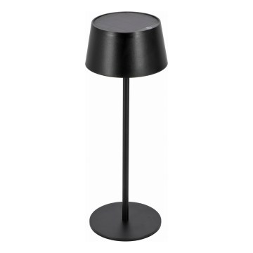 Dimmable Touch Solar LED Lamp, 3W/5V USB, 1800 mAh, IP44, Black