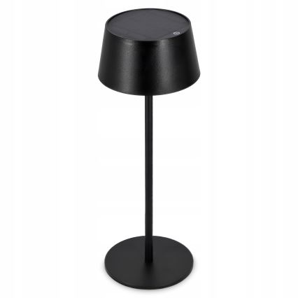 Dimmable Touch Solar LED Lamp, 3W/5V USB, 1800 mAh, IP44, Black