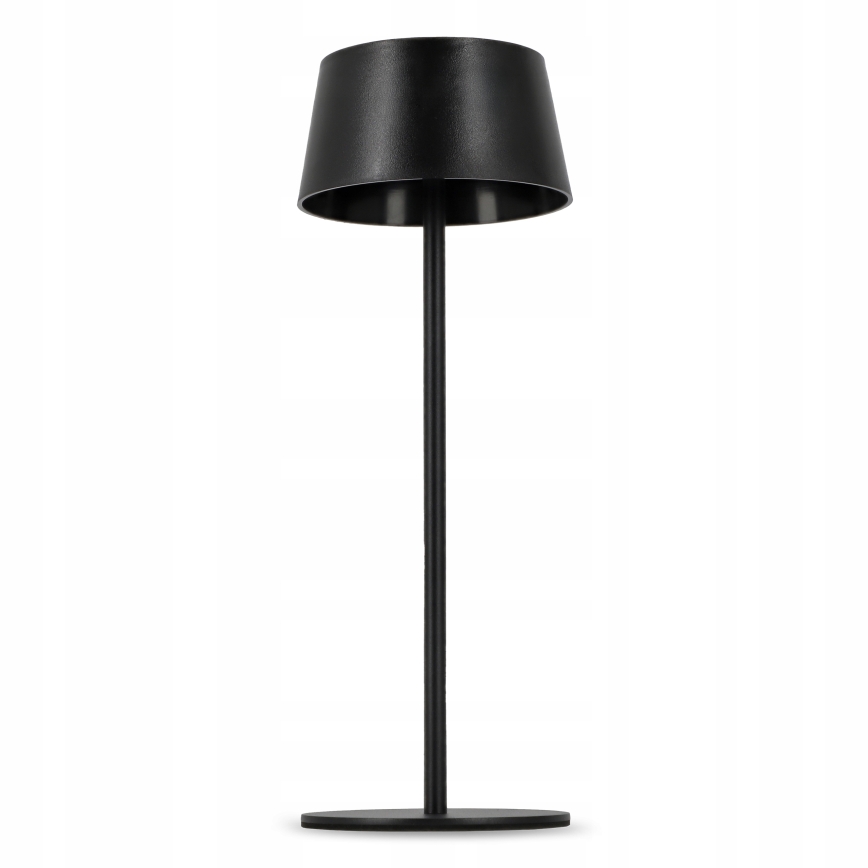 Dimmable Touch Solar LED Lamp, 3W/5V USB, 1800 mAh, IP44, Black