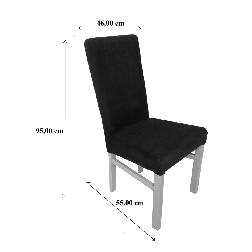 Dining chair ALISON black/beech