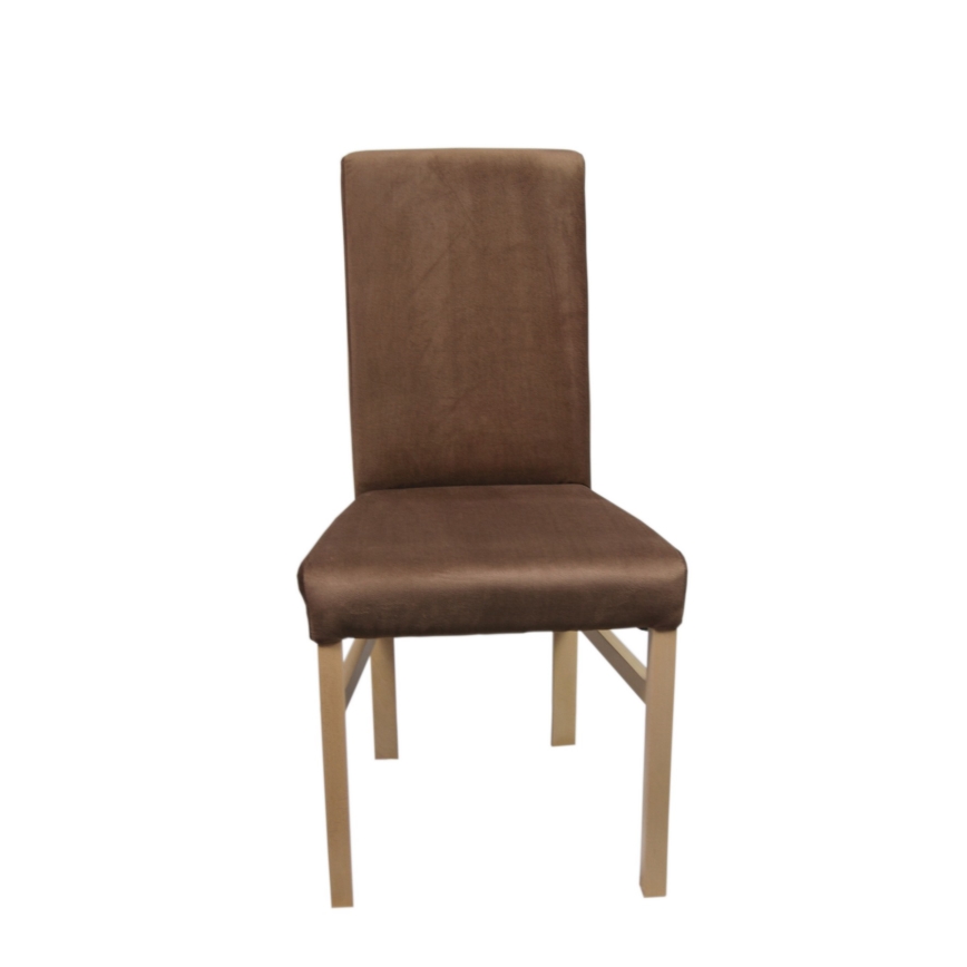 Dining chair ALISON brown/beech