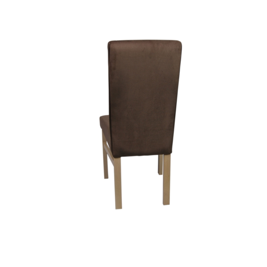 Dining chair ALISON brown/beech
