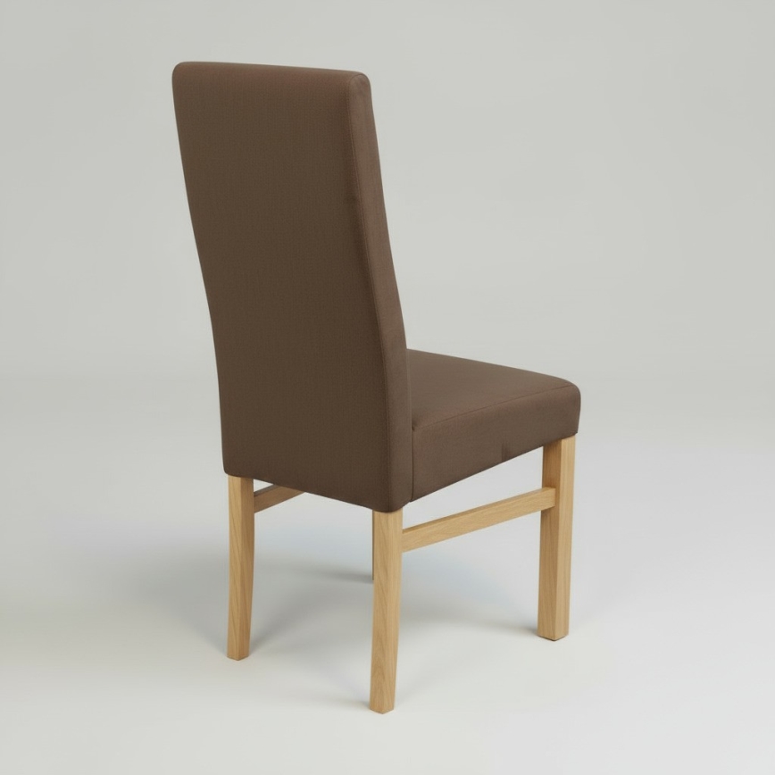 Dining chair ALISON brown/beech