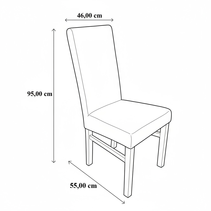 Dining chair ALISON grey/white