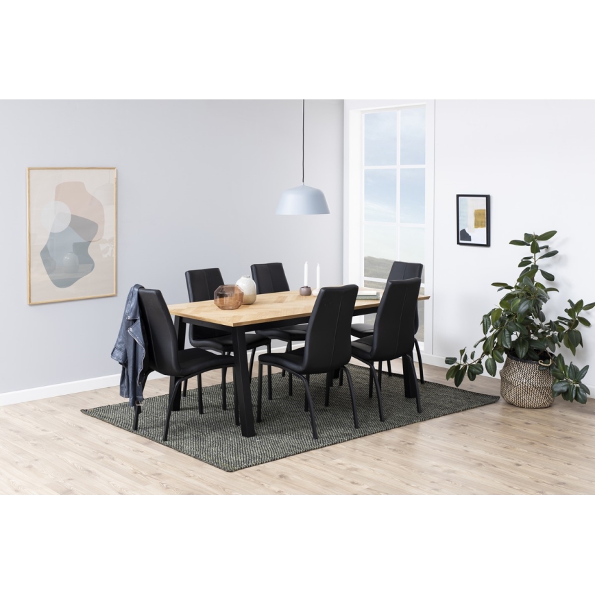 Dining chair AMAL 1 pc black