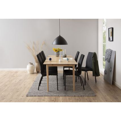 Dining chair AMAL 1 pc black
