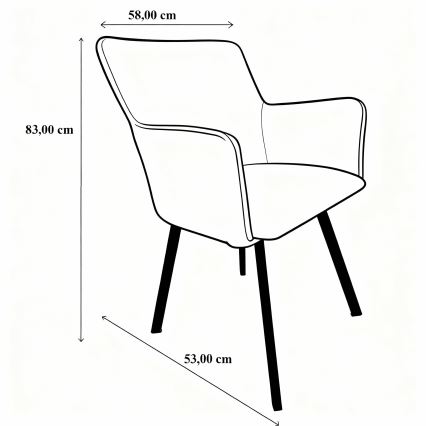 Dining chair AMELIA green