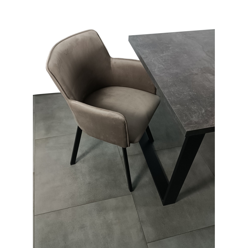 Dining chair AMELIA taupe
