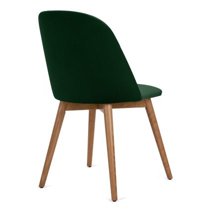 Dining chair BAKERI 86x48 cm dark green/light oak