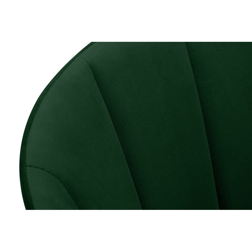 Dining chair BAKERI 86x48 cm dark green/light oak