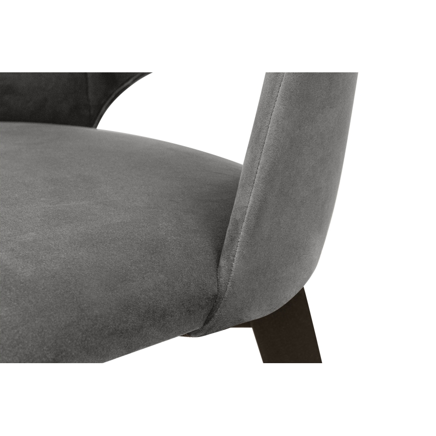 Dining chair BOVIO 86x48 cm grey/beech