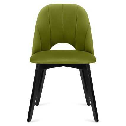Dining chair BOVIO 86x48 cm light green/beech