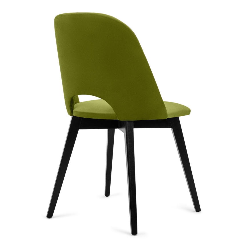 Dining chair BOVIO 86x48 cm light green/beech