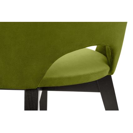 Dining chair BOVIO 86x48 cm light green/beech