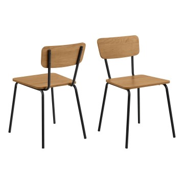 Dining chair CARYS 1 pc oak