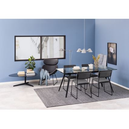 Dining chair COLE 1 pc dark grey