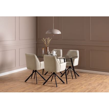 Dining chair ESME 1 pc beige
