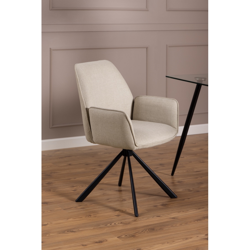 Dining chair ESME 1 pc beige