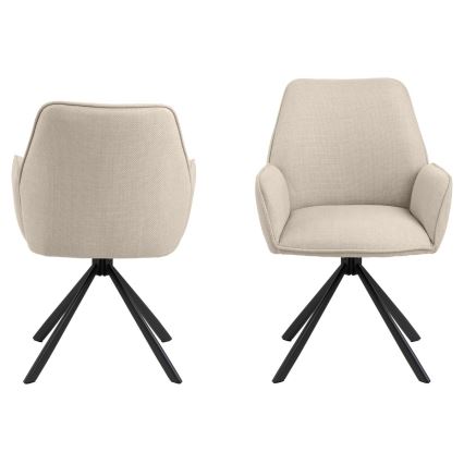 Dining chair ESME 1 pc beige