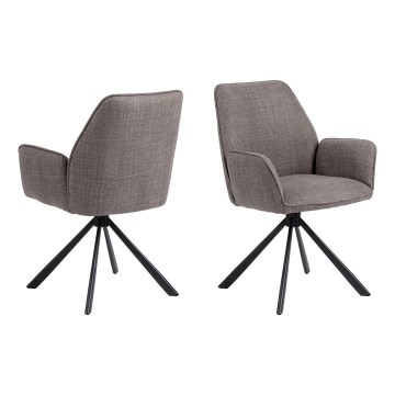 Dining chair ESME 1 pc grey