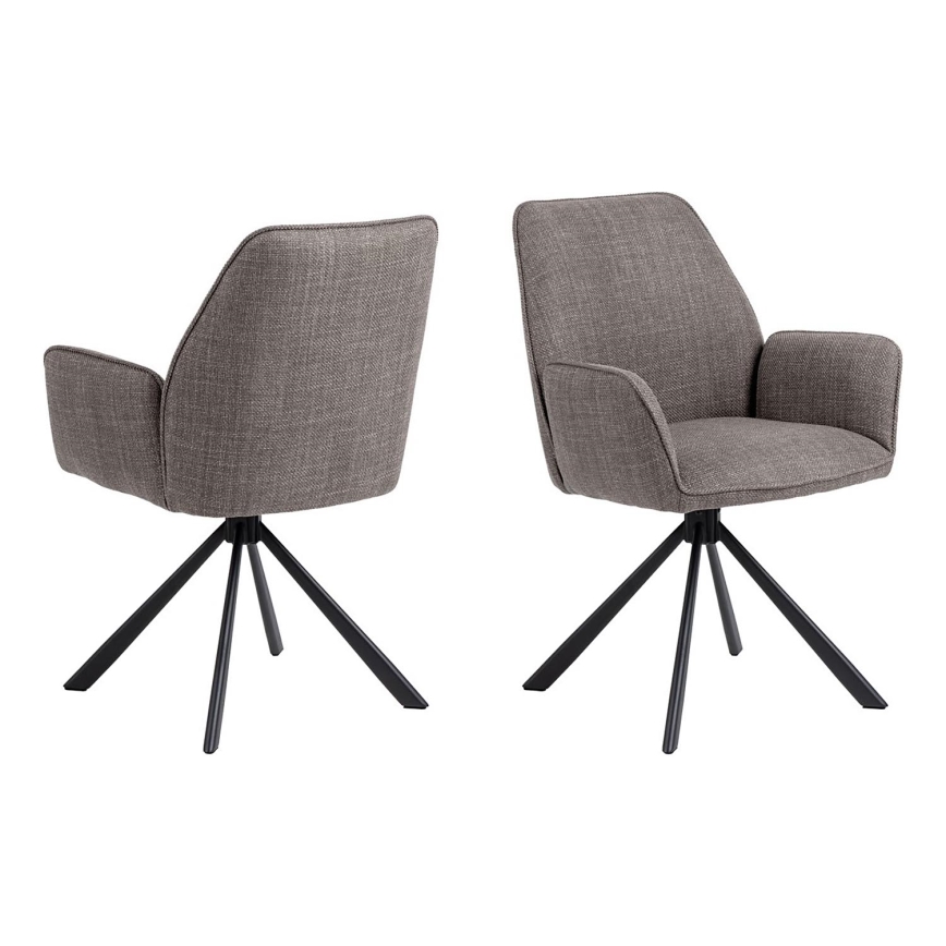 Dining chair ESME 1 pc grey