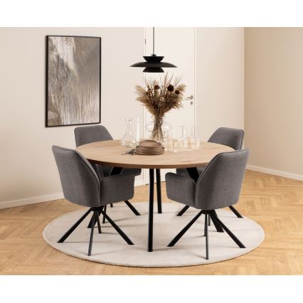Dining chair ESME 1 pc grey