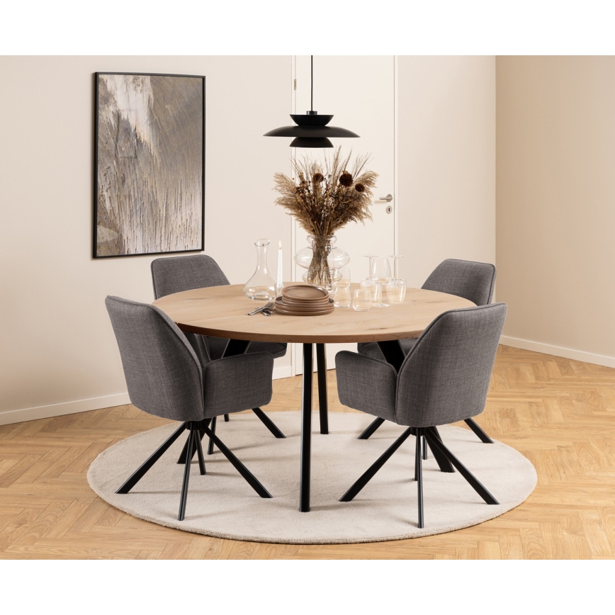 Dining chair ESME 1 pc grey