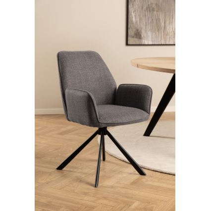 Dining chair ESME 1 pc grey