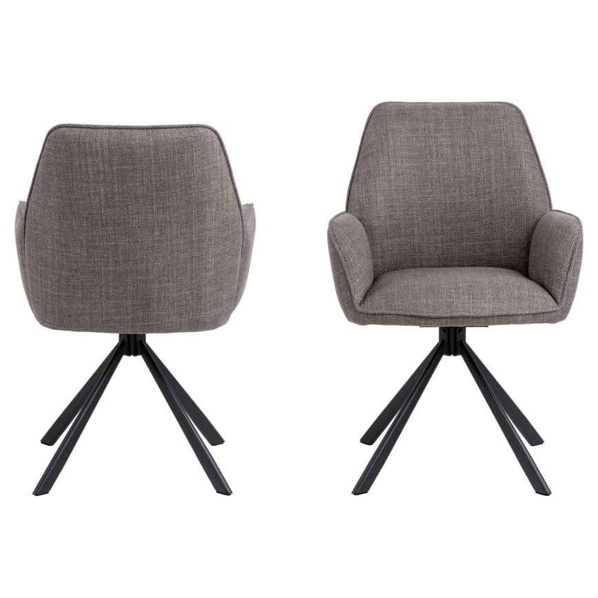 Dining chair ESME 1 pc grey