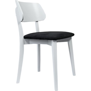 Dining chair EZRA white/black