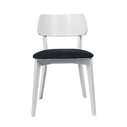 Dining chair EZRA white/black