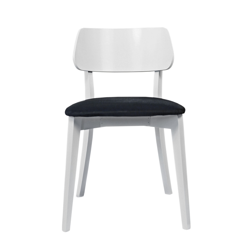 Dining chair EZRA white/black