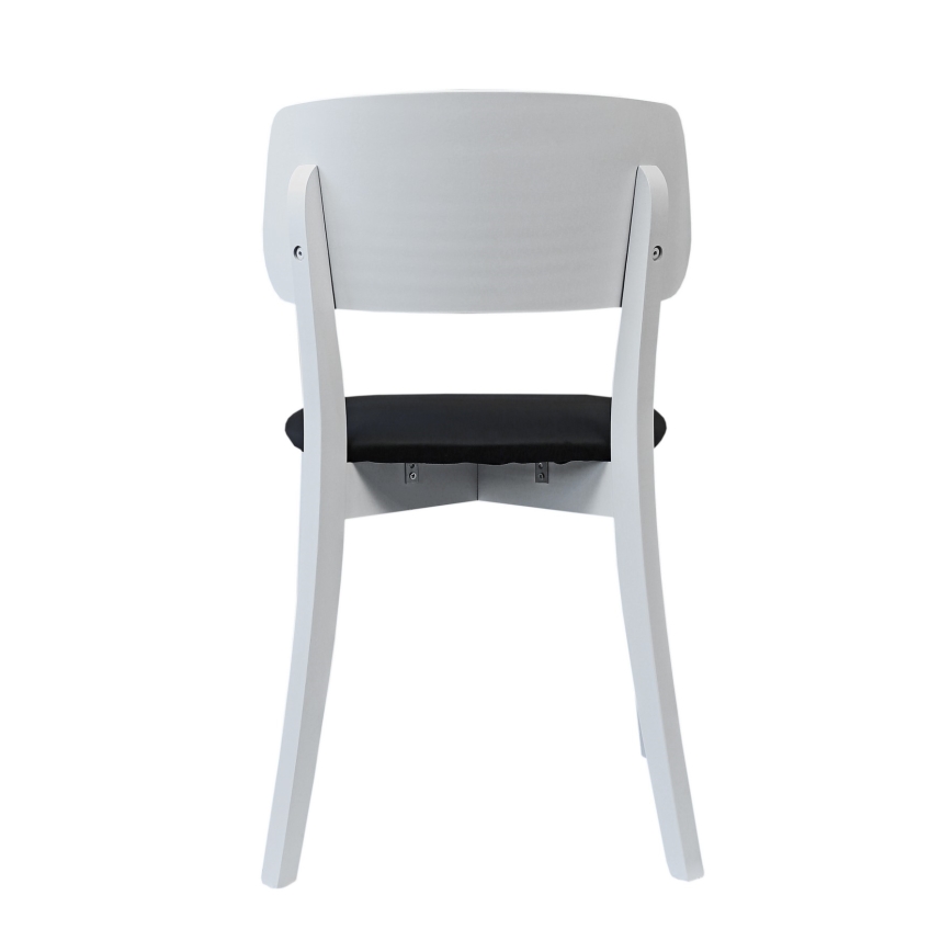 Dining chair EZRA white/black