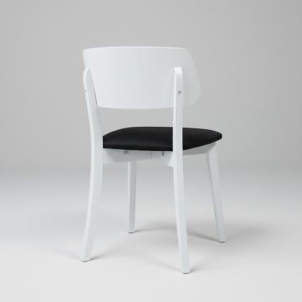 Dining chair EZRA white/black