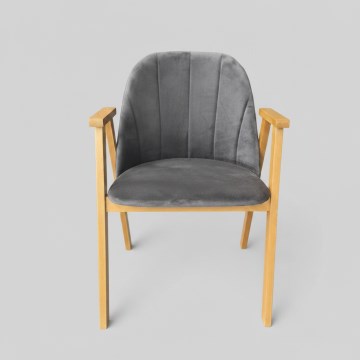 Dining chair GARDA oak/grey