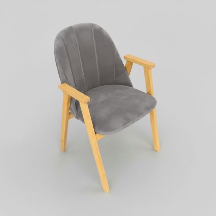 Dining chair GARDA oak/grey