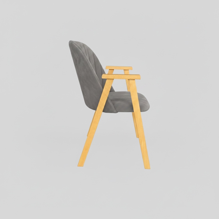 Dining chair GARDA oak/grey
