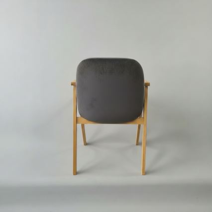 Dining chair GARDA oak/grey